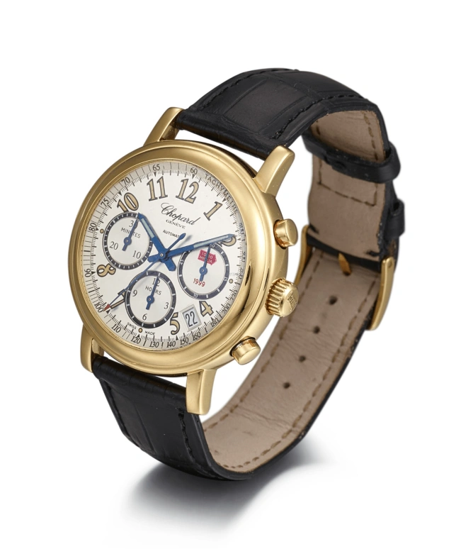 Chopard,Mille Miglia 39mm,39mm,Yellow Gold,White,Automatic,Chronograph,Day,16,16/1250-99-white