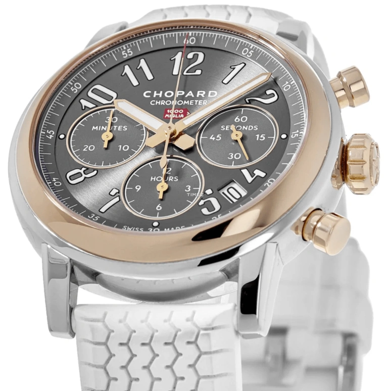 Chopard,Mille Miglia 39mm,39mm,Stainless Steel,Grey,Automatic,Chronograph,Day,168588,168588-6001
