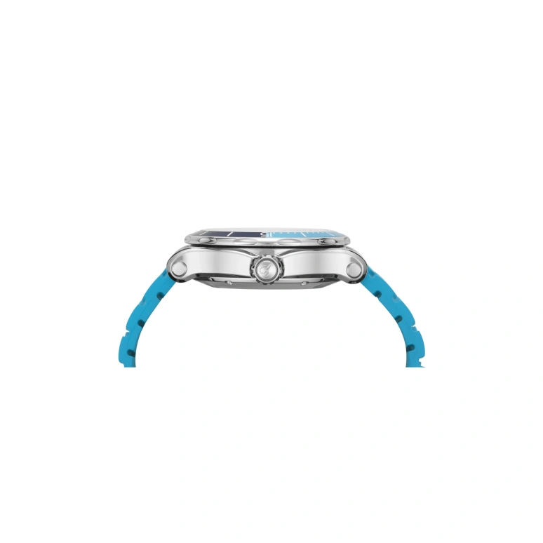 Chopard,Happy Sport 40mm,40mm,Stainless Steel,Turquoise,White,Blue,Stone,Red,Green,Automatic,60hours,In-house Caliber,278587,278587-3001