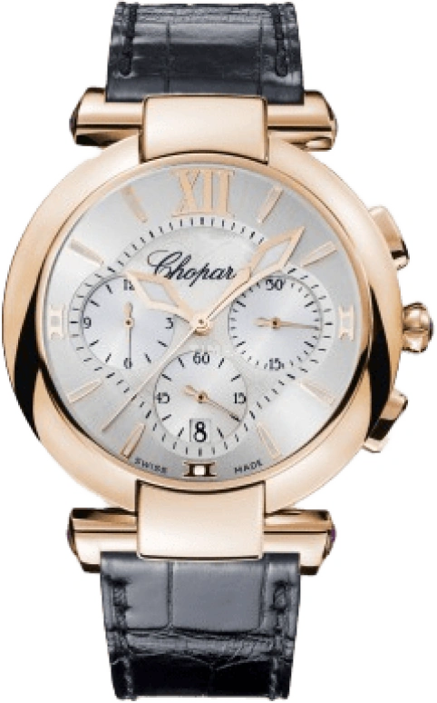 Chopard,IMPERIALE 40mm,40mm,Rose Gold,White,Automatic,Chronograph,Day,384211,384211-5001