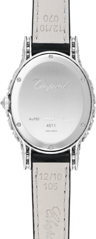 Chopard,L'HEURE DU DIAMANT 34mm,34mm,White Gold,White,Quartz,Oval,Silver,139384,139384-1004