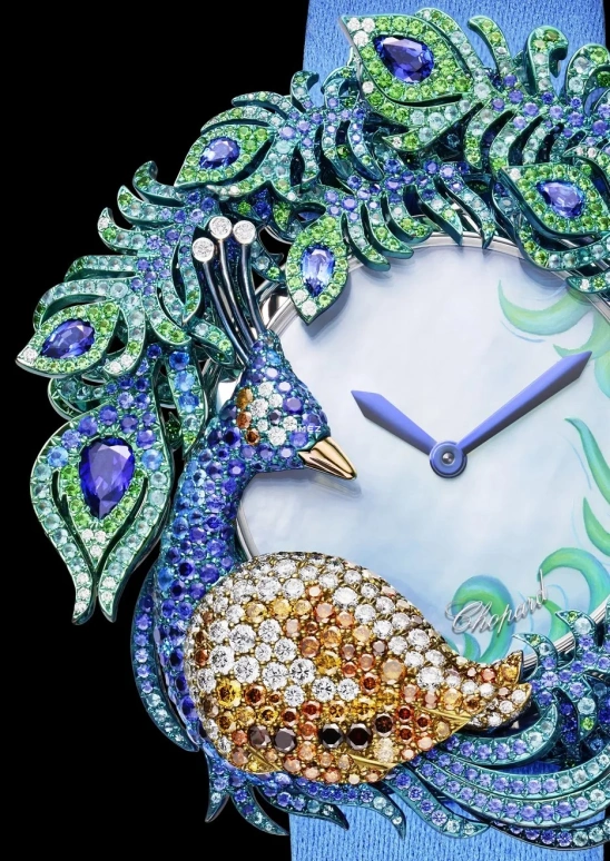 Chopard,High Jewellery ,Titanium Gold,Silver White,Ice Blue,Automatic,Sapphire,Crystal Glass,Colorful,134674,134674-9001