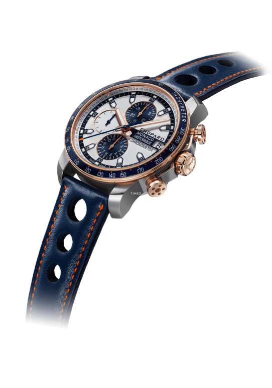 Chopard,Mille Miglia 44.50mm,44.50mm,Rose Gold,Titanium Gold,White,Automatic,Chronograph,Day,168570,168570-9002