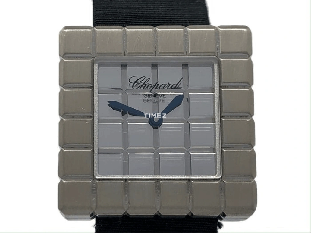 Chopard,Ice Cube' 25mm,25mm,White Gold,Silver,Quartz,Sapphire,Square,127407,127407-1003