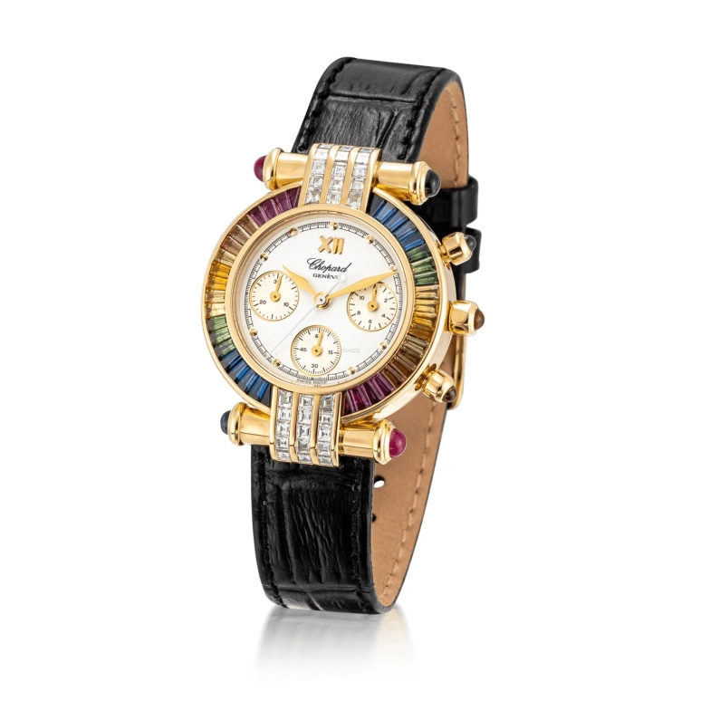Chopard,IMPERIALE 32mm,32mm,Yellow Gold,White,Quartz,Chronograph,Sapphire,Crystal Glass,38,38/3183-24