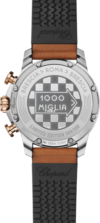Chopard,Mille Miglia 44mm,44mm,Stainless Steel,Luminous,White,Black,Red,Automatic,Chronograph,Day,168571,168571-6002