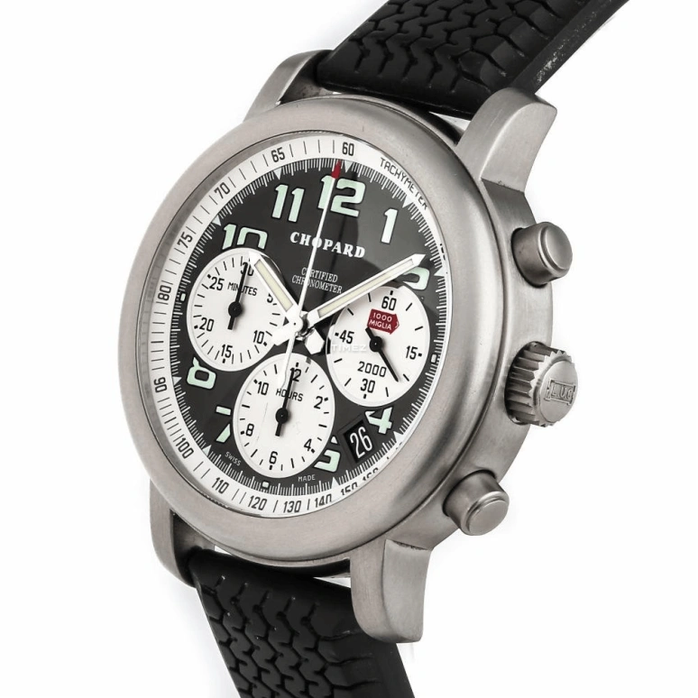 Chopard,Mille Miglia 40.50mm,40.50mm,Titanium,Black,Automatic,Chronograph,Day,168407,168407-3009