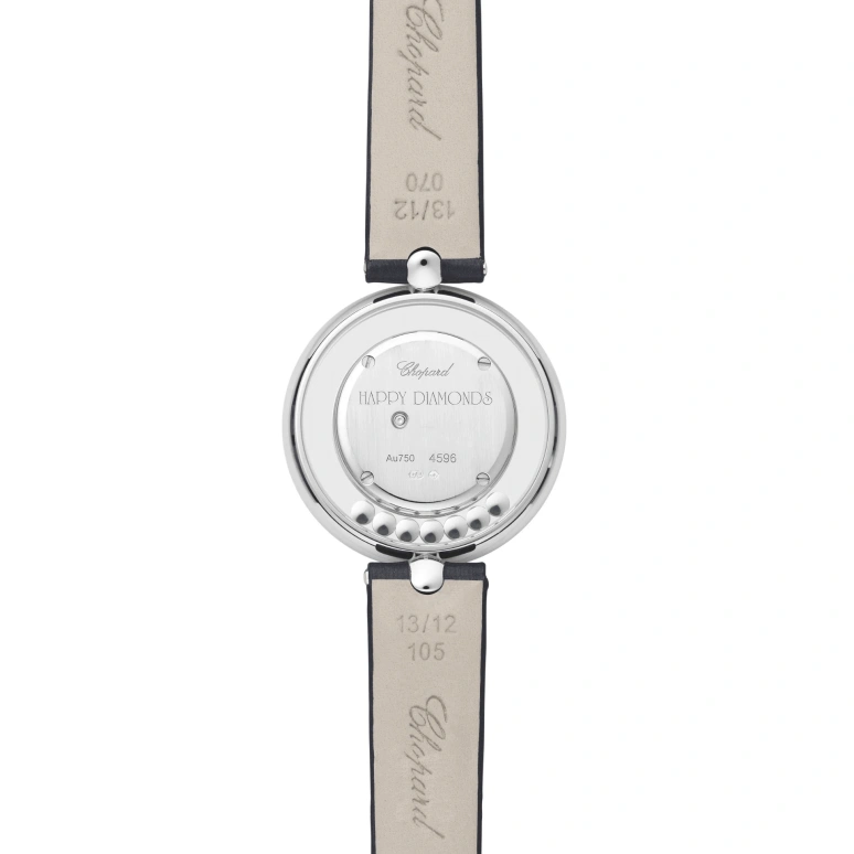 Chopard,Happy Diamonds 32mm,32mm,White Gold,White,Quartz,Sapphire,Crystal Glass,Round,209426,209426-1001