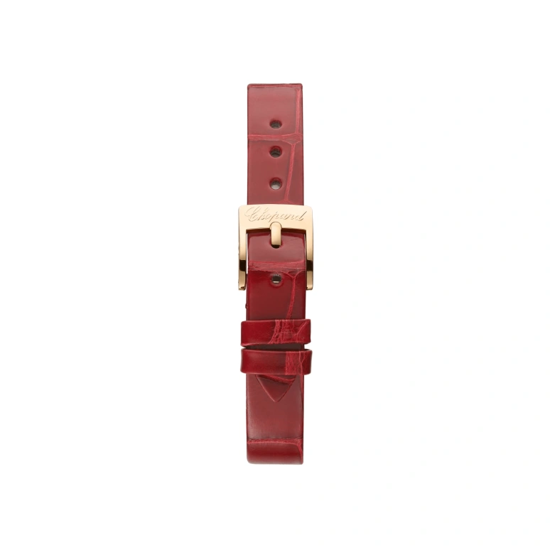 Chopard,Happy Diamonds 25.80mm,25.80mm,Rose Gold,Red,Quartz,Sapphire,Crystal Glass,Round,203957,203957-5210