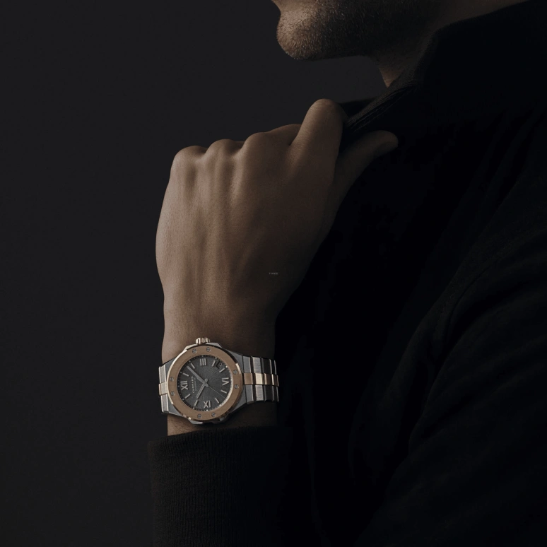Chopard,Alpine Eagle 41mm,41mm,Rose Gold,Stainless Steel,Grey,Automatic,Date,60hours,298600,298600-6001
