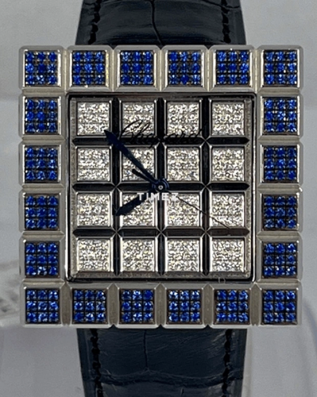 Chopard,Happy Diamonds 31mm,31mm,White Gold,White,Quartz,Square,Silver,136858,136858-1013