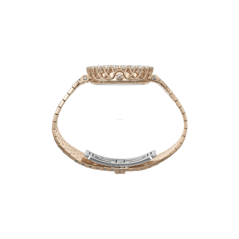 Chopard,L'HEURE DU DIAMANT 34x29mm,34x29mm,Rose Gold,Green,Automatic,Sapphire,Crystal Glass,Oval,10A384,10A384-5111