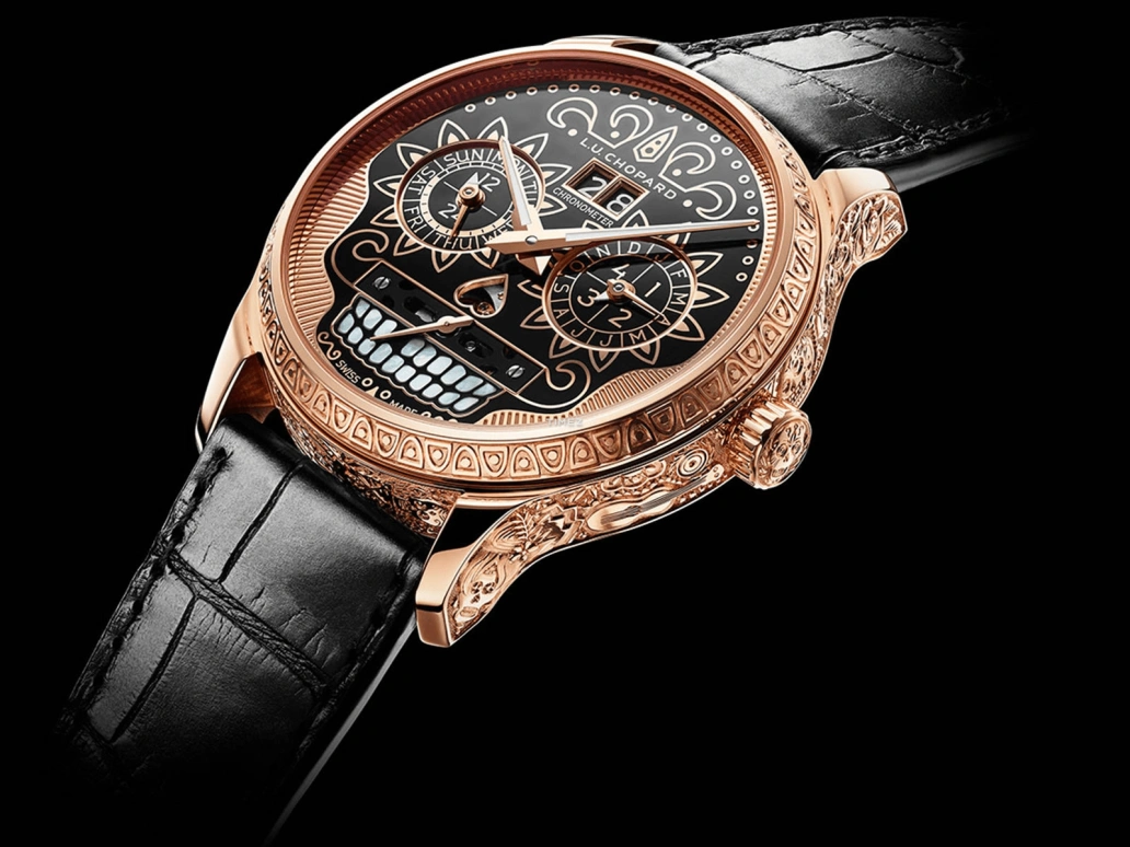 Chopard,L.U.C 43mm,43mm,Rose Gold,Black,Handwound,Leap Year,Annual Calendar,Month,Date,216hours,In-house Caliber,161941,161941-5005