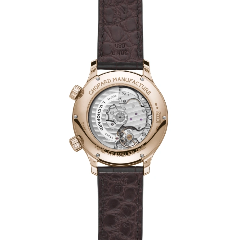 Chopard,L.U.C 42mm,42mm,Rose Gold,Luminous,White,Black,Silver,Blue,Gold,Red,Automatic,GMT,跳分,161942,161942-5001