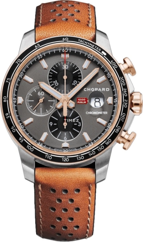 Chopard,Mille Miglia 44mm,44mm,Stainless Steel,Luminous,White,Black,Red,Automatic,Chronograph,Day,168571,168571-6002