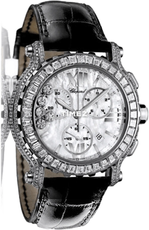Chopard,Happy Diamonds 42mm,42mm,White Gold,White,Quartz,Chronograph,Day,283582,283582-1002