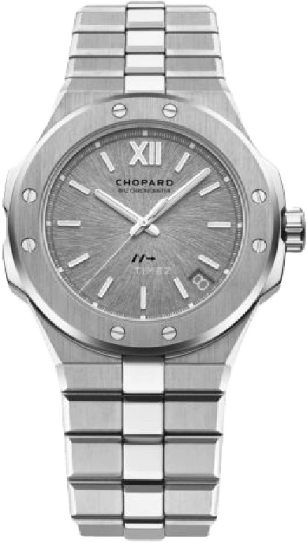 Chopard,Alpine Eagle 41mm,41mm,Stainless Steel,Grey,Automatic,Day,60hours,298600,298600-3005