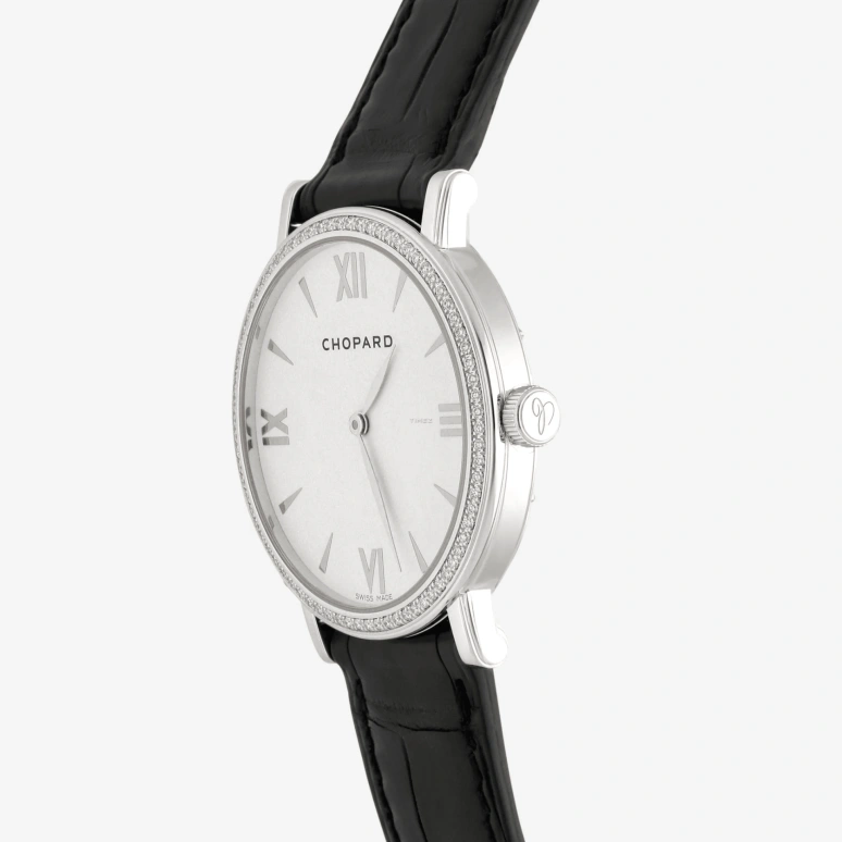 Chopard,Classic 34mm,34mm,White Gold,White,Handwound,Sapphire,Glass,Round,173154,173154-1201