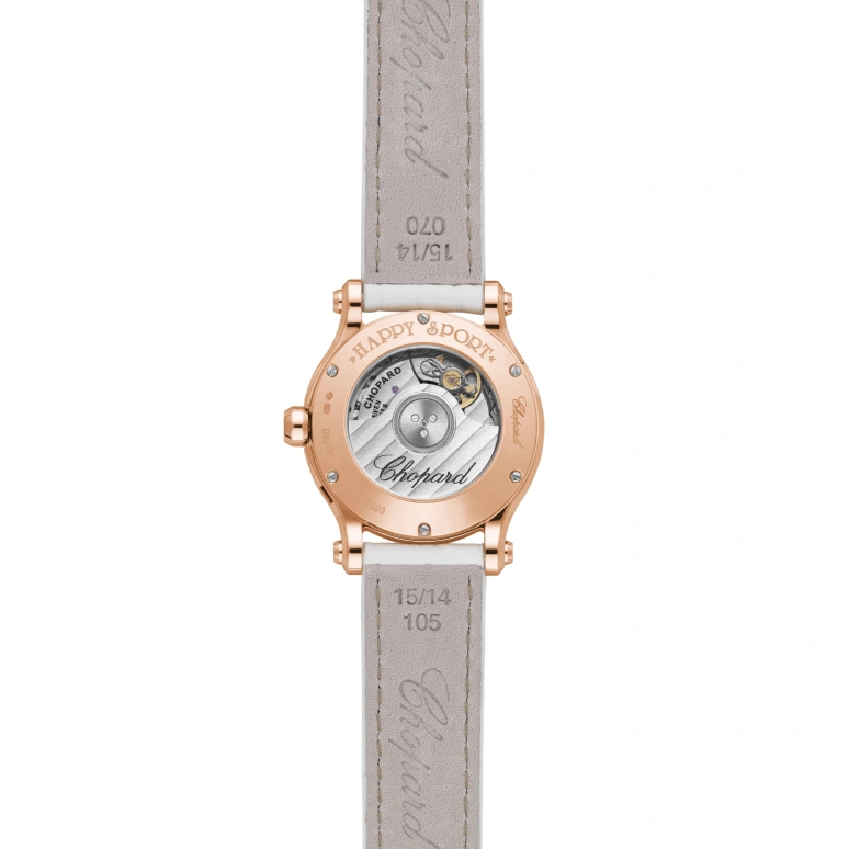 Chopard,Happy Sport 30mm,30mm,Rose Gold,Blue,White,Automatic,42hours,In-house Caliber,274893,274893-5009