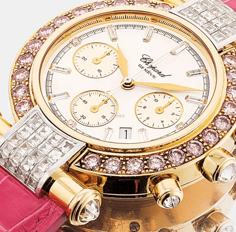 Chopard,IMPERIALE 37mm,37mm,Yellow Gold,White,Quartz,Chronograph,Day,373187