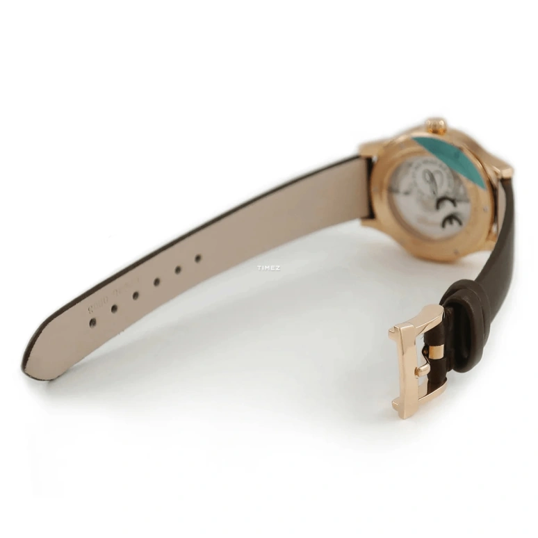 Chopard,Classic 30mm,30mm,Red Gold,Coffee,Handwound,Day,Sapphire,Crystal Glass,129414,129414-5404