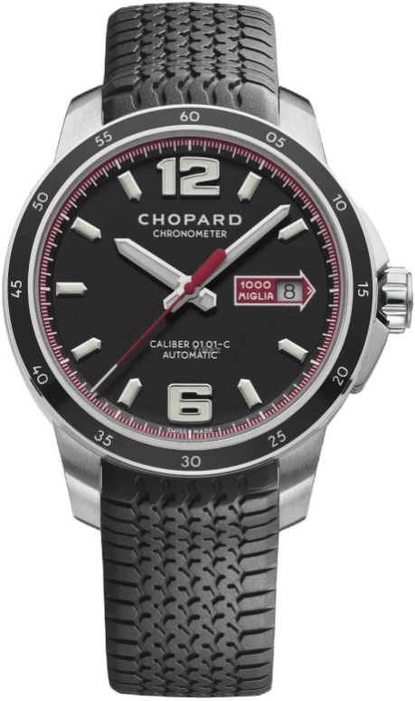 Chopard,Classic Racing 43mm,43mm,Stainless Steel,Black,Automatic,Date,60hours,168565,168565-3001