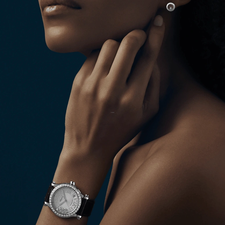 Chopard,Happy Sport 36mm,36mm,Stainless Steel,Silver,Sapphire,Crystal Glass,Open,278559,278559-3003