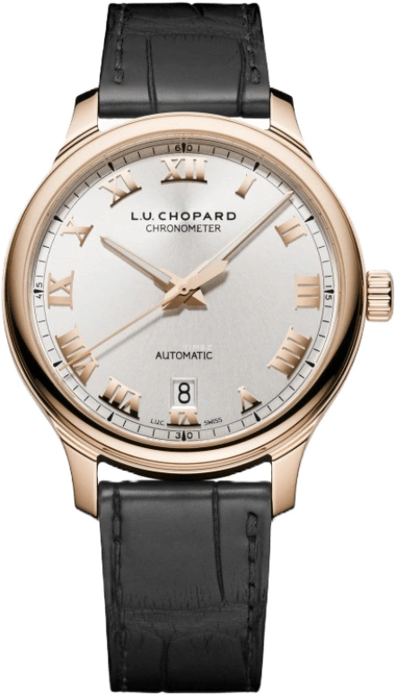 Chopard,L.U.C 42mm,42mm,Rose Gold,Silver,Automatic,Date,60hours,161937,161937-5001
