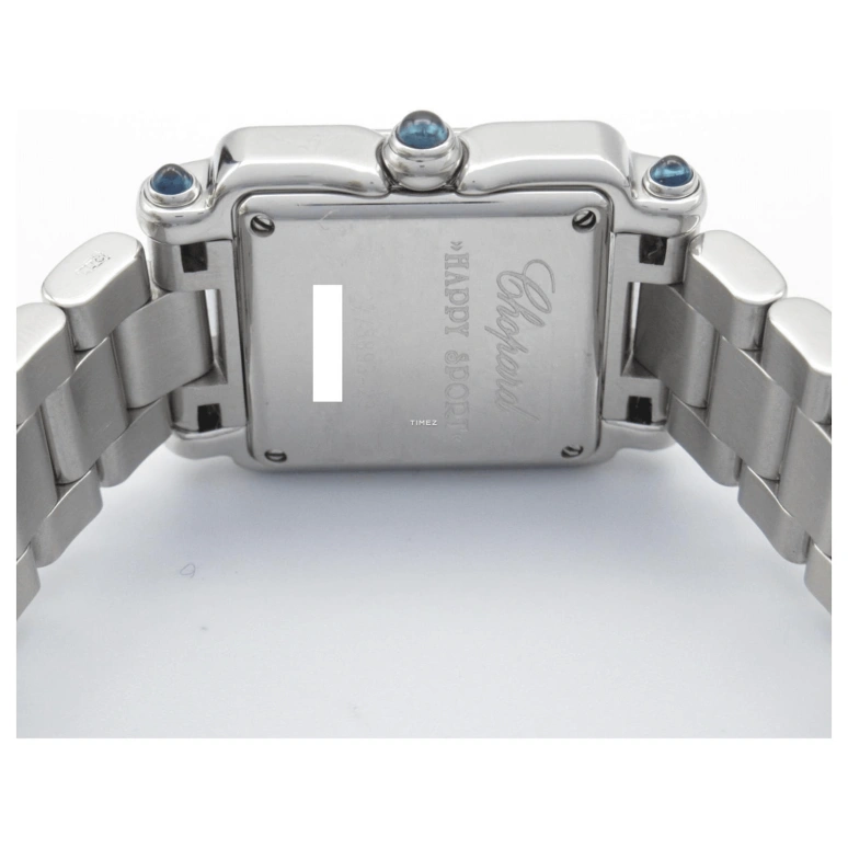 Chopard,Happy Sport 23mm,23mm,Stainless Steel,Black,Quartz,Sapphire,Crystal Glass,Square,27,27/8893-23
