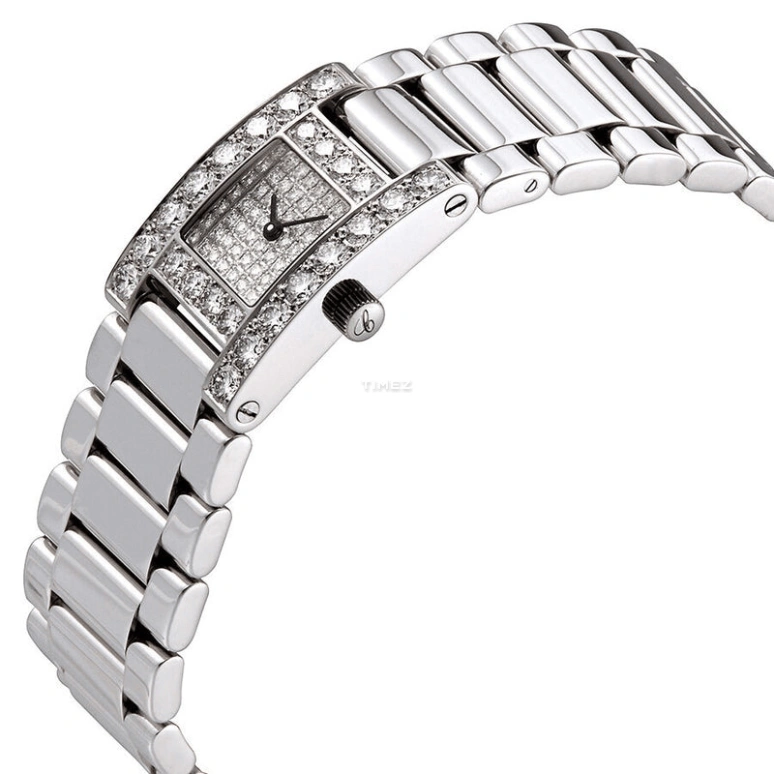 Chopard,Other 27x19mm,27x19mm,White Gold,Silver,Quartz,Rectangular,106928,106928-1001