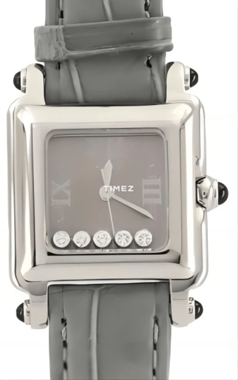 Chopard,Happy Diamonds 23mm,23mm,Stainless Steel,Grey,Quartz,Sapphire,Crystal Glass,Square,27,27/8892-23