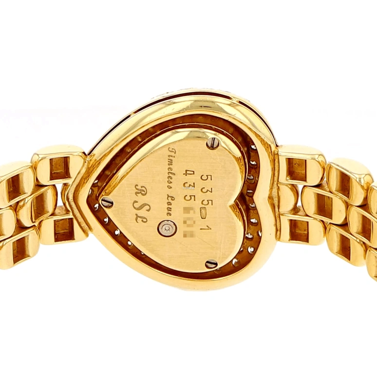 Chopard,Happy Diamonds 22mm,22mm,Yellow Gold,Gold,Quartz,Sapphire,Crystal Glass,Other,535,535-1