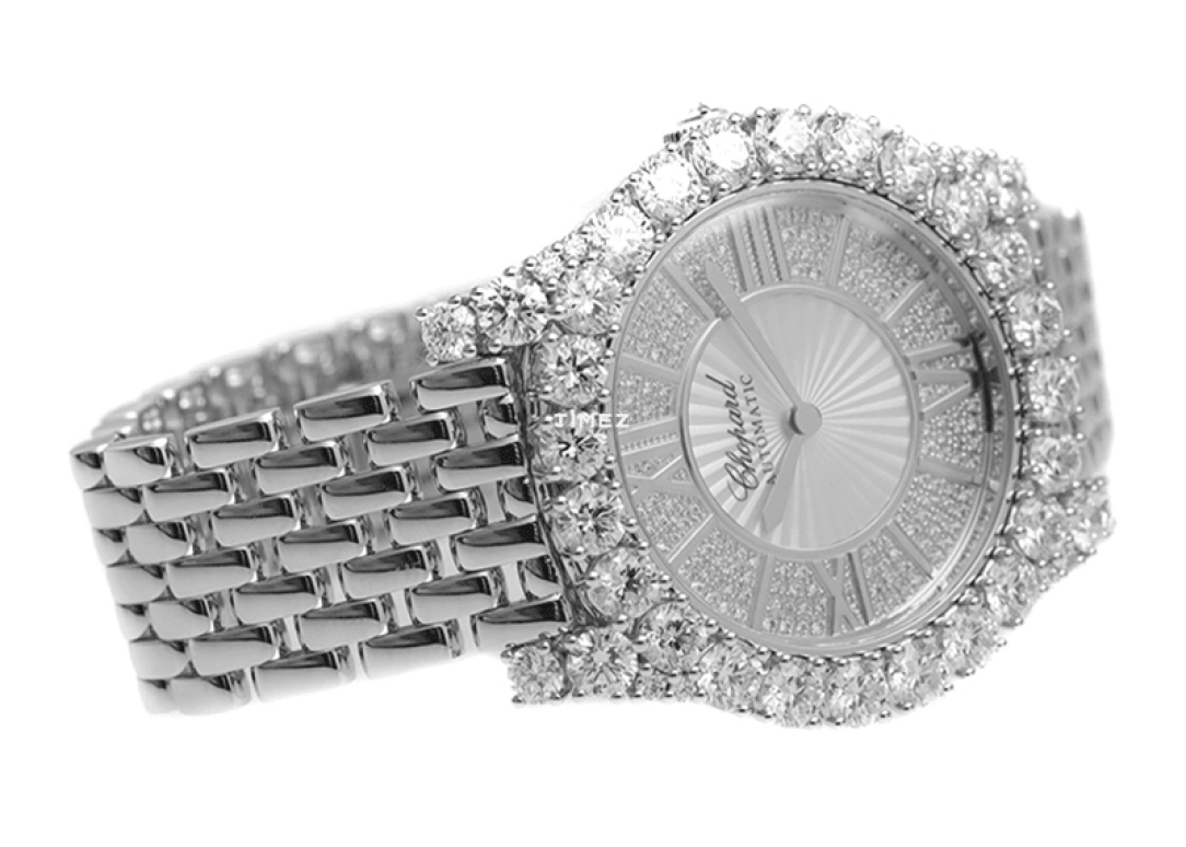 Chopard,High Jewellery 35.70mm,35.70mm,White Gold,Silver,Automatic,Sapphire,Round,109419,109419-1401