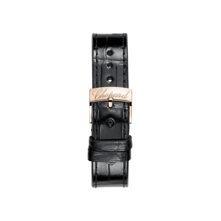 Chopard,Happy Sport 36mm,36mm,Rose Gold,Silver,Sapphire,Crystal Glass,274808,274808-5001