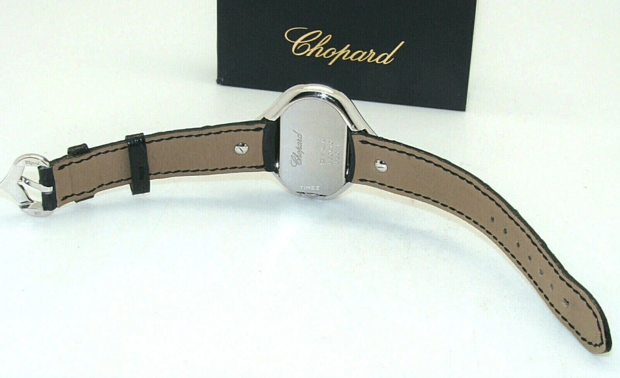 Chopard,Ladies' 40mm,40mm,Yellow Gold,Silver,Quartz,Sapphire,127421,127421-0001