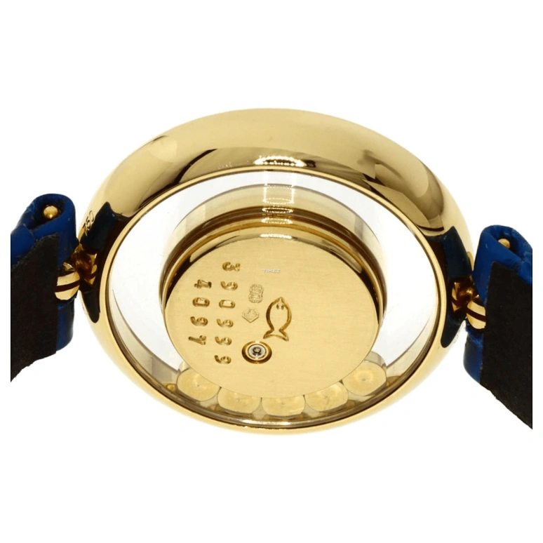 Chopard,Happy Diamonds 24mm,24mm,Yellow Gold,Champagne,Quartz,Sapphire,Round,20,20/3957 Gold