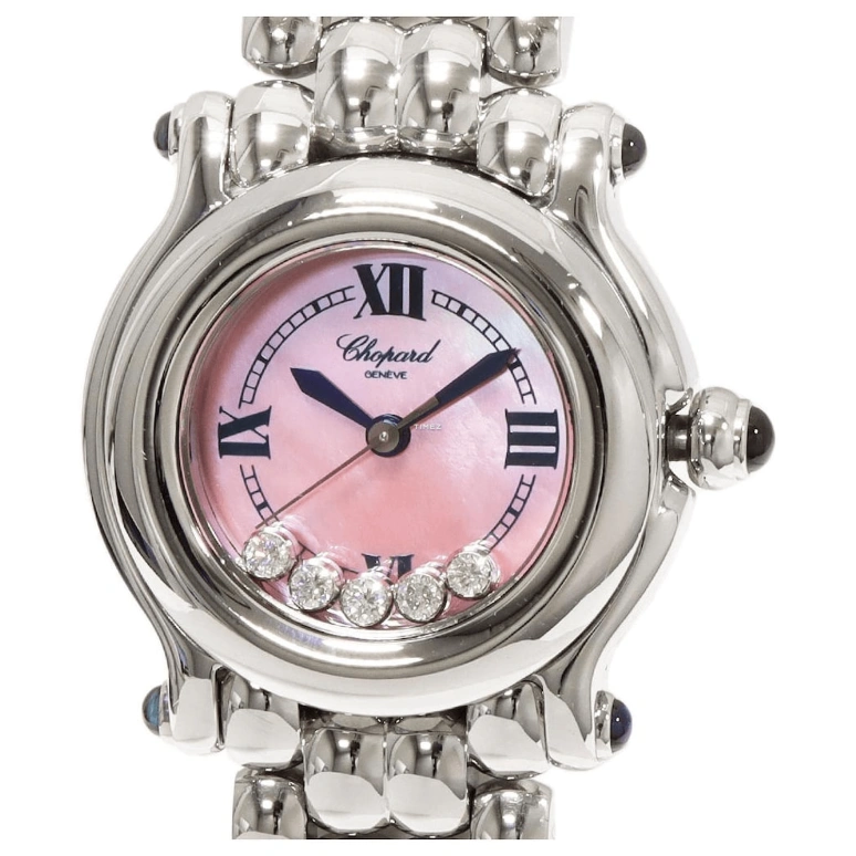 Chopard,Happy Sport 26mm,26mm,Stainless Steel,Pink,Quartz,Sapphire,Round,27,27/8250-23 pink