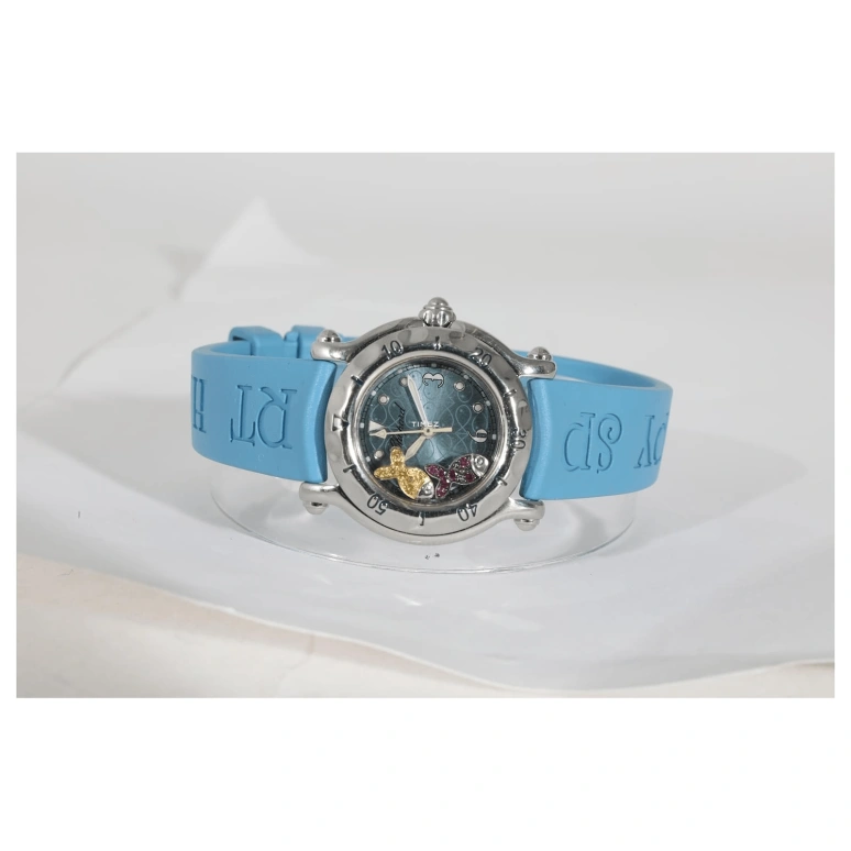 Chopard,Happy Sport 26mm,26mm,Stainless Steel,Blue,Quartz,Sapphire,Round,27,27/8923-402