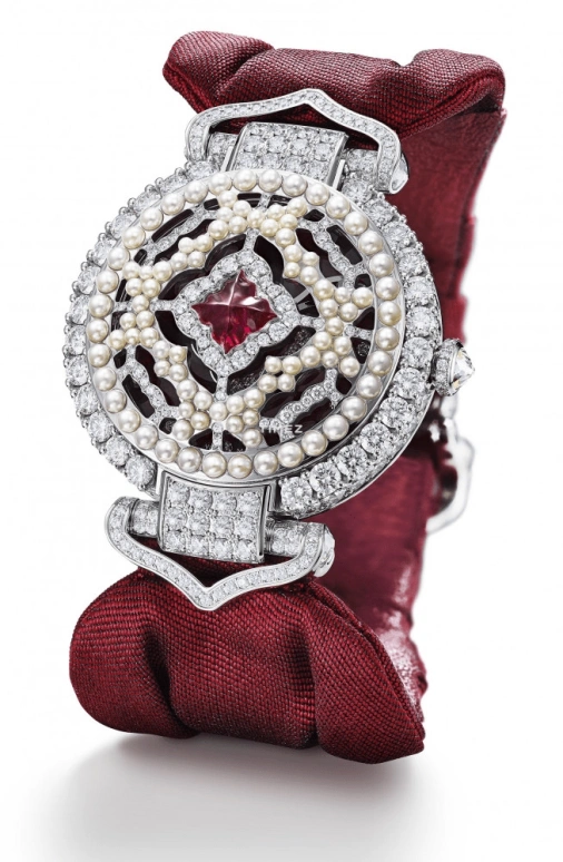 Chopard,IMPERIALE 38mm,38mm,White Gold,Red,Automatic,Sapphire,Crystal Glass,Round,384902,384902-1001