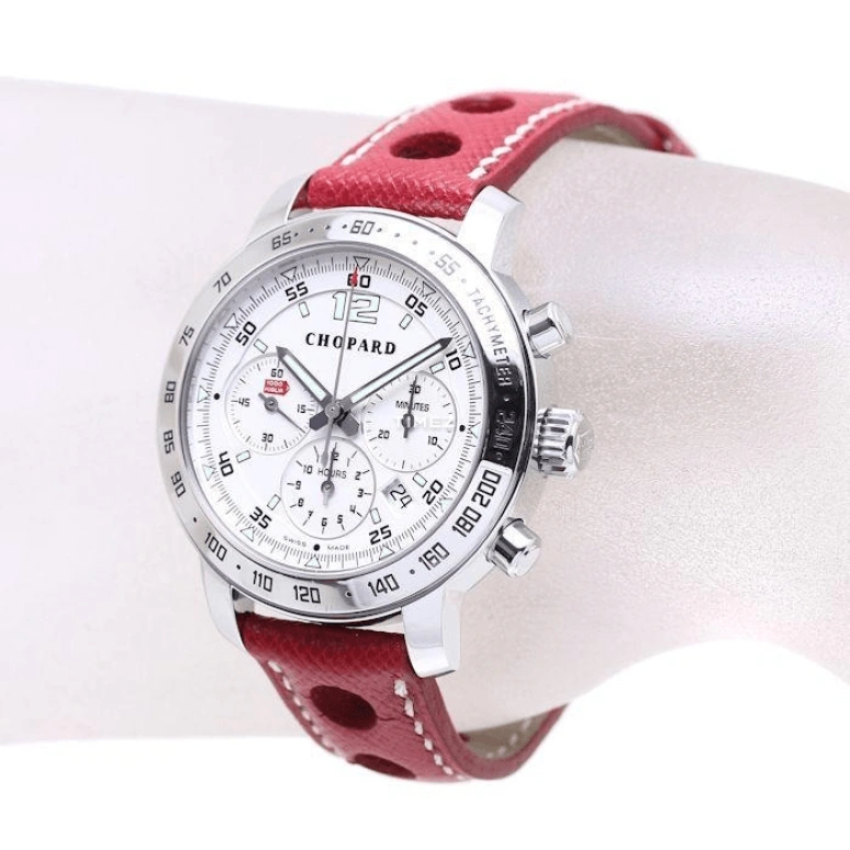 Chopard,Classic Racing 40mm,40mm,Stainless Steel,White,Automatic,Chronograph,Day,168933,168933-3001