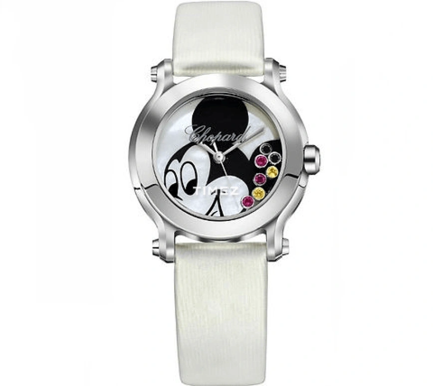 Chopard,Ladies' 36mm,36mm,Stainless Steel,White,Black,Quartz,Round,Silver,278475,278475-3032