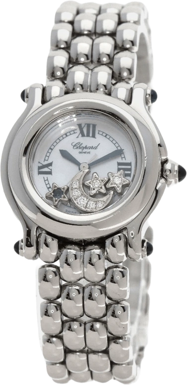Chopard,Ladies' 34.90mm,34.90mm,Stainless Steel,White,Quartz,Sapphire,Crystal Glass,Round,27,27/8250-23