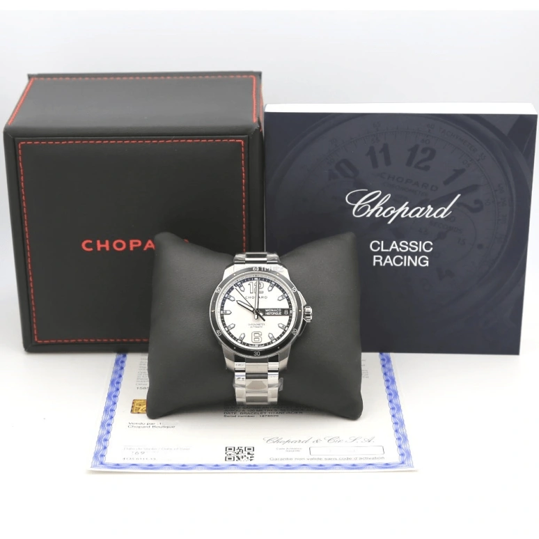Chopard,Classic Racing 44.50mm,44.50mm,Titanium,Titanium Gold,Silver,Automatic,Day,Round,158568,158568-3003
