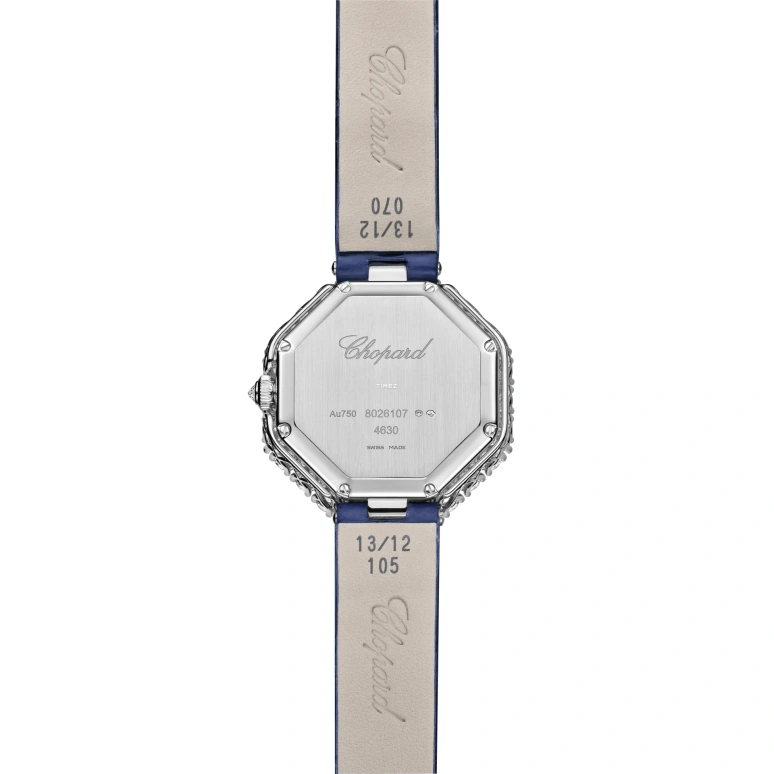 Chopard,L'HEURE DU DIAMANT 32mm,32mm,White Gold,Blue,Automatic,Octagon,Silver,13A097,13A097-1112