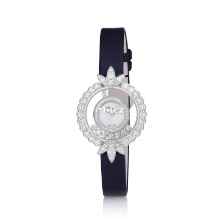 Chopard,Happy Diamonds 29mm,29mm,White Gold,Silver,Quartz,Sapphire,Round,209424,209424-1001