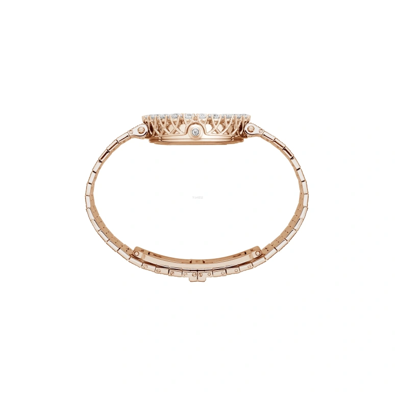 Chopard,L'HEURE DU DIAMANT 35.75mm,35.75mm,Rose Gold,Coffee,Brown,Automatic,42hours,In-house Caliber,10A419,10A419-5623