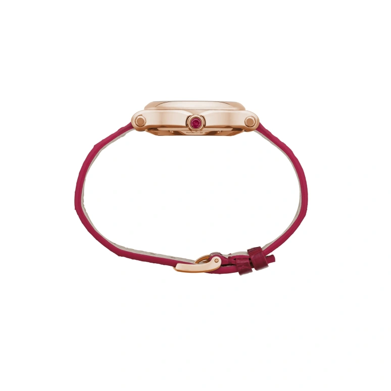 Chopard,Happy Sport 33mm,33mm,Rose Gold,White,Red,Automatic,42hours,In-house Caliber,275378,275378-5005