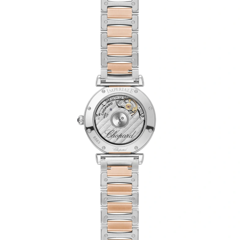 Chopard,IMPERIALE 29mm,29mm,Stainless Steel,Rose Gold,Silver White,Automatic,42hours,In-house Caliber,388563,388563-6006