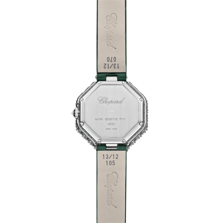 Chopard,L'HEURE DU DIAMANT 32mm,32mm,White Gold,Green,Automatic,Octagon,Silver,13A097,13A097-1111