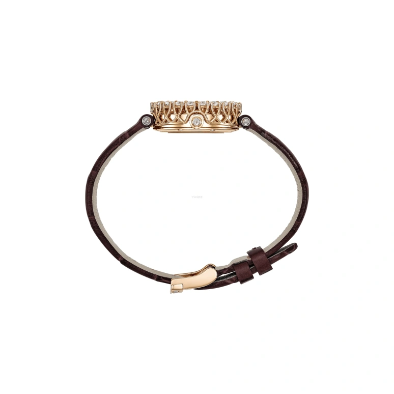Chopard,L'HEURE DU DIAMANT 26mm,26mm,Rose Gold,Brown,Handwound,45hours,In-house Caliber,13A178,13A178-5313